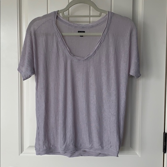 Aritzia Talula Babaton Textured Linen Top